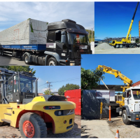 Carga, transporte, Descarga, Montagem e Içamento
