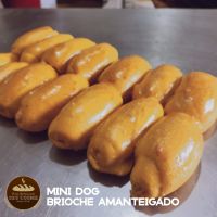 Mini pão de Hot Dog Artesanal