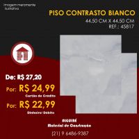 Piso Contrasto Bianco - 44,5cm X 44,5cm