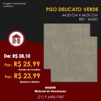 Piso Delicato Verde - 44,5cm X 44,5cm
