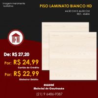 Piso Laminato Bianco HD - 44,5cm X 44,5cm