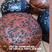 Pão Hambúrguer Artesanal Cerveja Preta