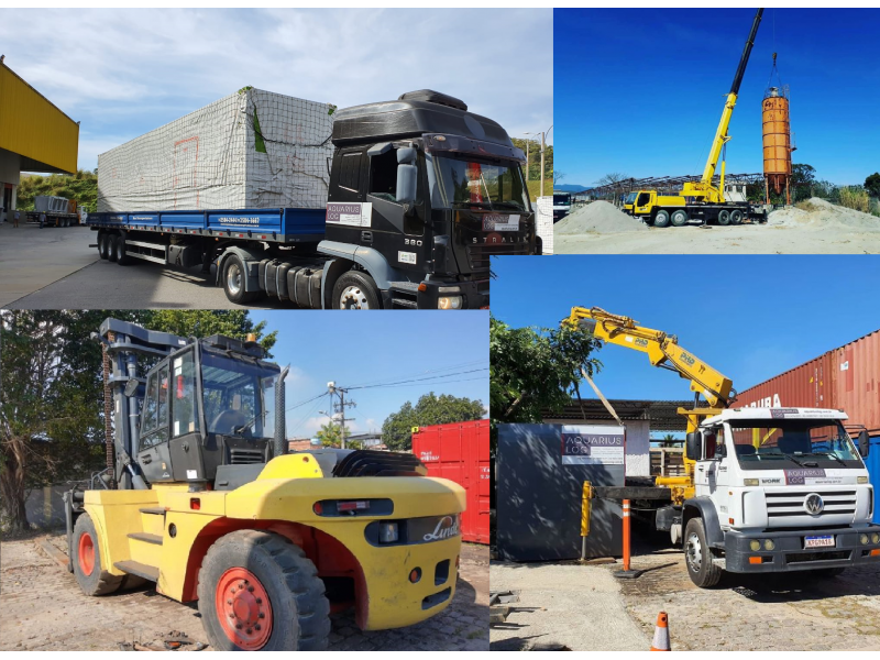 Carga, transporte, Descarga, Montagem e Içamento Carga, transporte, Descarga, Montagem e Içamento