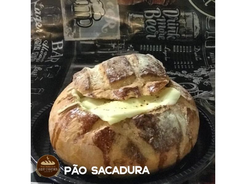 Pão Hambúrguer Artesanal Sacadura 18 Cm